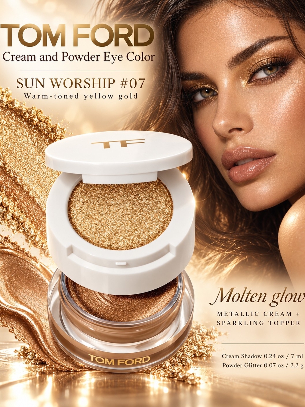 Tom Ford Cream and Powder Eye Color – 07 Sun Worship